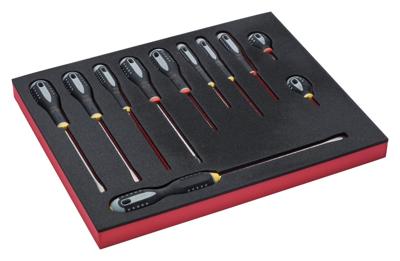 Bahco Foaminlay Fit&Go 2/3 met schroevendraaiers | ERGO | gleuf en Phillips - 11-delig - FF1F1002
