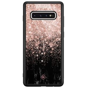 Samsung Galaxy S10 glazen hardcase - Marmer twist