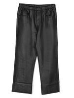 MM6 Maison Margiela Kids pantalon droit à taille élastiquée - Noir