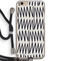 Marrakech Zigzag: iPhone 6 / 6S Transparant Hoesje met koord