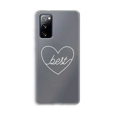Best heart pastel: Samsung Galaxy S20 FE / S20 FE 5G Transparant Hoesje
