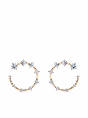 Fernando Jorge petites boucles d'oreilles Circle en or 18ct ornées de diamants