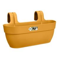ELHO - Bloempot - Vibia Campana Easy Hanger Large - Honing Geel - Buitenbalkon - L 24,1 x B 46 x H 26,5 cm ELHO - Bloempot - Vibia Campana Easy Hanger Large - Honing Geel - Buitenbalkon - L 24,1 x B 46 x H 26,5 cm