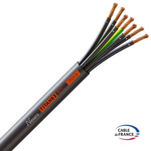 Rubber kabel 7 x 1,5mm² Nexans H07RN-F ECA neopreen Titanex per meter