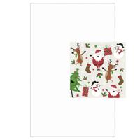 Tafelkleed met servetten kerst thema wit - Tafellakens - thumbnail