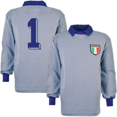 Italië retro Keepershirt WK 1982 + Nummer 1 (Zoff)