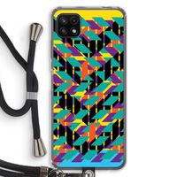 Skew Bee 1: Samsung Galaxy A22 5G Transparant Hoesje met koord