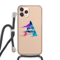 Abstract Spectrum: iPhone 11 Pro Transparant Hoesje met koord