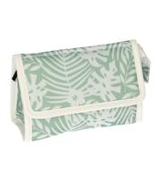 Traveller Spiegeltas bladeren groen/wit 16.5cm x 11cm