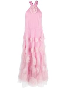 Viktor & Rolf floral-motif tulle maxi dress - Rose