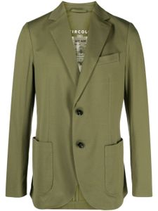 Circolo 1901 notched-lapels cotton blend blazer - Vert