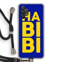 Habibi Blue: Samsung Galaxy A32 5G Transparant Hoesje met koord Habibi Blue: Samsung Galaxy A32 5G Transparant Hoesje met koord