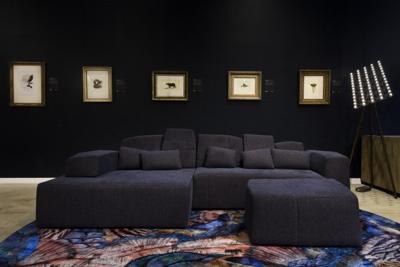 Moooi Carpets - Calligraphy Bird - 250 rond Vloerkleed