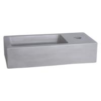 Differnz Wasbak Ravo fontein beton - 38.5 x 18.5 x 9 cm - lichtgrijs