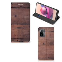 Xiaomi Redmi Note 10 4G | 10S | Poco M5s Book Wallet Case Old Wood