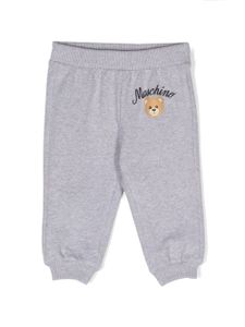 Moschino Kids pantalon de jogging Teddy Bear en coton - Gris