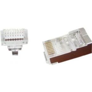 Gembird LC-PTF-01/100 RJ-45 Bruin, Zilver, Transparant kabel-connector