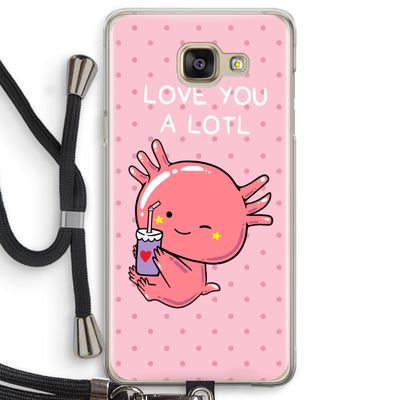 Love You A Lotl: Samsung Galaxy A5 (2016) Transparant Hoesje met koord