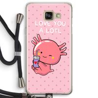 Love You A Lotl: Samsung Galaxy A5 (2016) Transparant Hoesje met koord