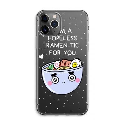I'm A Hopeless Ramen-Tic For You: iPhone 11 Pro Max Transparant Hoesje