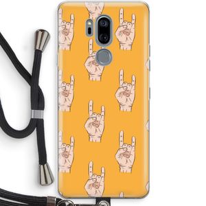 Rock: LG G7 Thinq Transparant Hoesje met koord