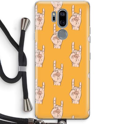Rock: LG G7 Thinq Transparant Hoesje met koord