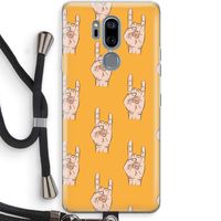 Rock: LG G7 Thinq Transparant Hoesje met koord