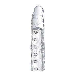 3 Inch Clear Penis Enhancer Sleeve - Transparent