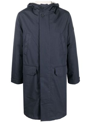 Yves Salomon parka à doublure lainée - Bleu