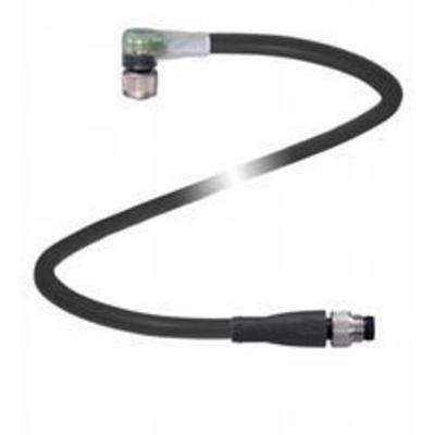 Pepperl+Fuchs 240819-100000 Sensor/actuator connector M8 Aantal polen (sensoren): 3 Stekker, recht, Bus, haaks 0.60 m 1 stuk(s)