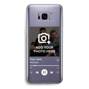 Music Player: Samsung Galaxy S8 Transparant Hoesje
