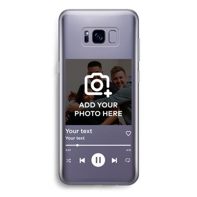 Music Player: Samsung Galaxy S8 Transparant Hoesje