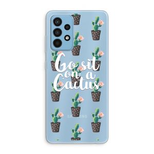 Cactus quote: Samsung Galaxy A52 Transparant Hoesje