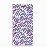 Motorola Moto E5 Play | Hoesje met Magneet | Feathers Color