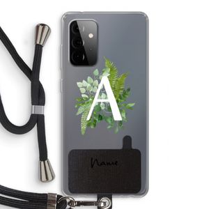 Green Brush: Samsung Galaxy A72 5G Transparant Hoesje met koord