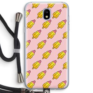 Waterijsjes: Samsung Galaxy J5 (2017) Transparant Hoesje met koord