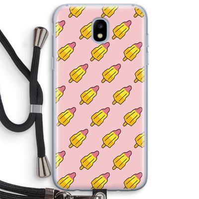 Waterijsjes: Samsung Galaxy J5 (2017) Transparant Hoesje met koord