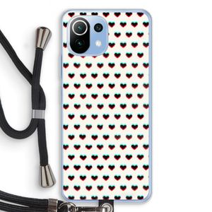 Hartjes: Xiaomi Mi 11 Lite Transparant Hoesje met koord