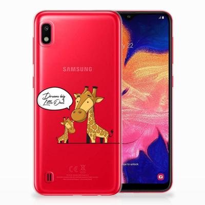 Samsung Galaxy A10 Telefoonhoesje met Naam Giraffe Samsung Galaxy A10 Telefoonhoesje met Naam Giraffe