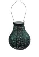 Solar lampion bulb ikat 16 cm groen - Lumiz