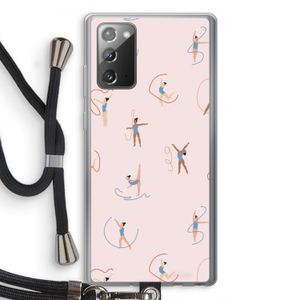 Dancing #3: Samsung Galaxy Note 20 / Note 20 5G Transparant Hoesje met koord
