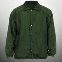 Mens Camo Lilac Fleece Lined Wind-Proof Snap Button Coach Jacket Hunter Green / XL