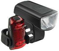 AXA led verlichtingsset "dwn 50" battery light set dwn 50 lux usb