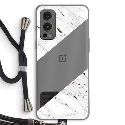 Biggest stripe: OnePlus Nord 2 5G Transparant Hoesje met koord