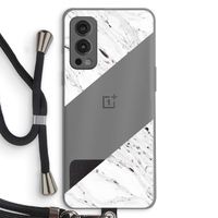 Biggest stripe: OnePlus Nord 2 5G Transparant Hoesje met koord