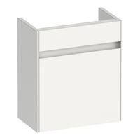 Brauer Inspire Fonteinkast - 40 cm - met 1 Deur Greeploos Linksdraaiend - Hoogglans Wit