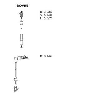 Bremi Bougiekabelset 3A00/153