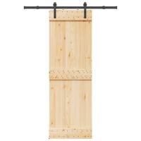 Schuifdeur met beslag 70x210 cm massief grenenhout