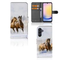 Samsung Galaxy A25 | Telefoonhoesje | Met pasjeshouder | Paarden