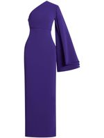 Solace London robe longue The Elisa à une épaule - Violet